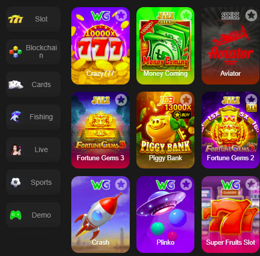 Main screen of 92 Jeeto.version.slots low budget game page for PK players